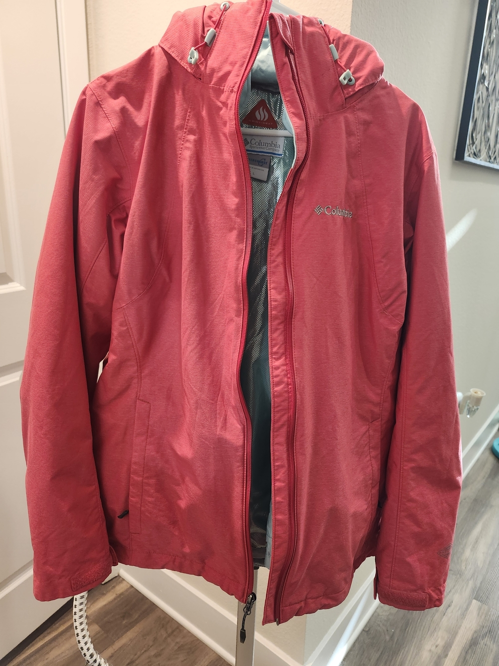 Columbia Women's Pink Omniheat & Interchange Snow/Ski Jacket (Size Large)